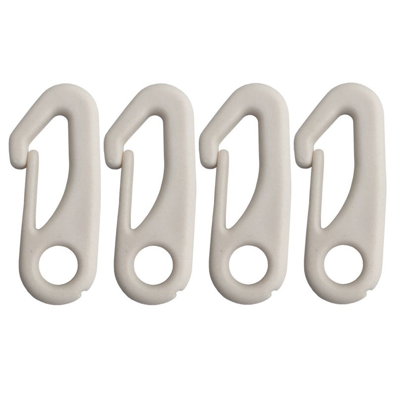 Amgate 4 PCS Flag Pole Clip Snap Hooks Nylon Flagpole Attachment Hardware - to Attach Flag to Flagpole with Rope - Image 1